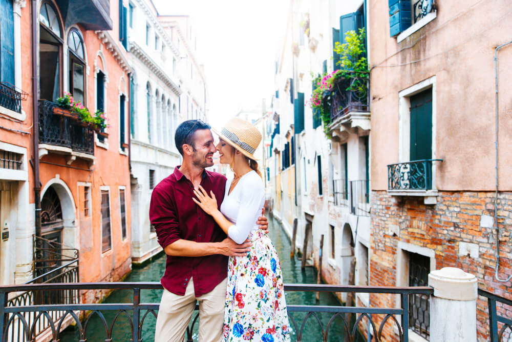 couple franco italien venise