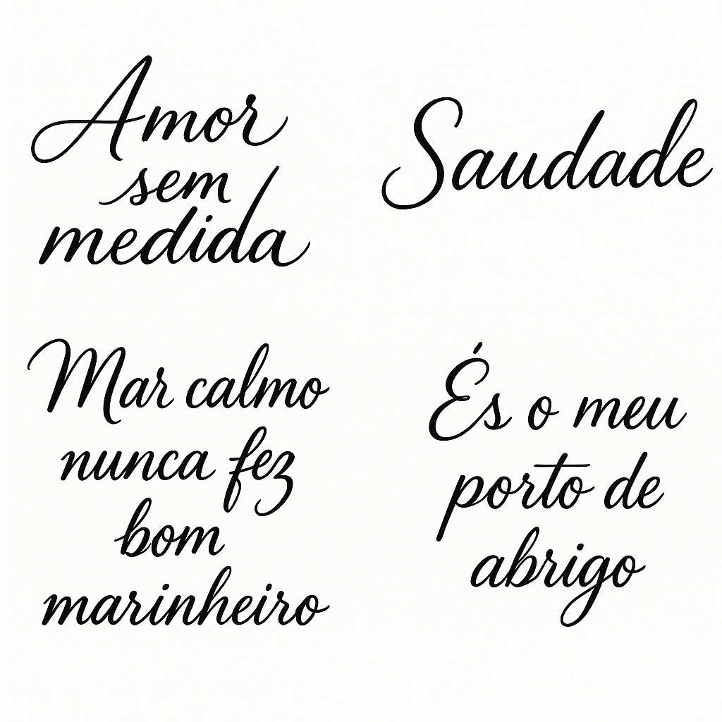 exemple de tatouages phrases portugaises