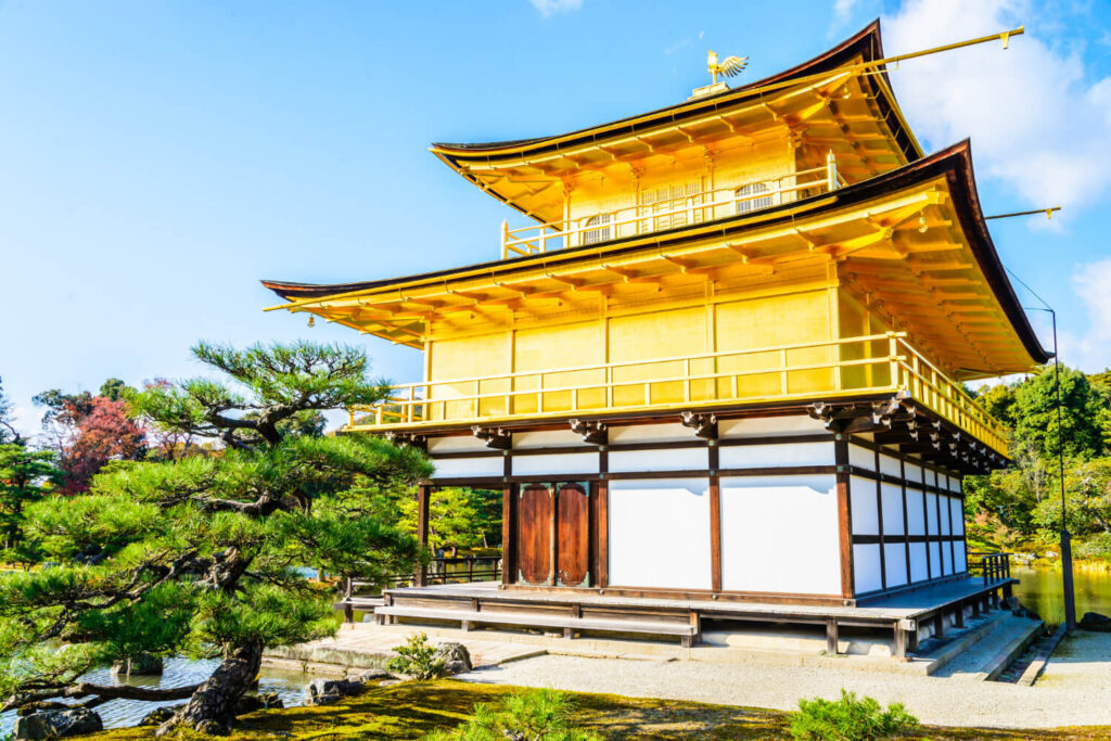 Temple du Kinkaku-ji (Pavillon d'Or) à Kyoto, pour savoir combien de jours il faut pour visiter la ville.