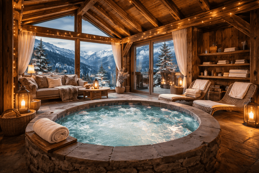 Chalet romantique 2 personnes avec spa : escapade cocooning en amoureux 2