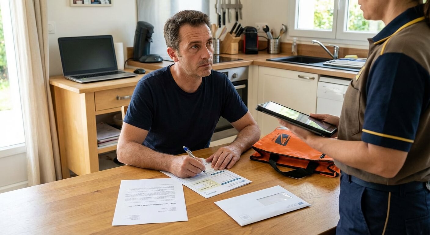 Assuré signant une lettre recommandée avec accusé de réception pour mettre fin à son contrat d'assurance