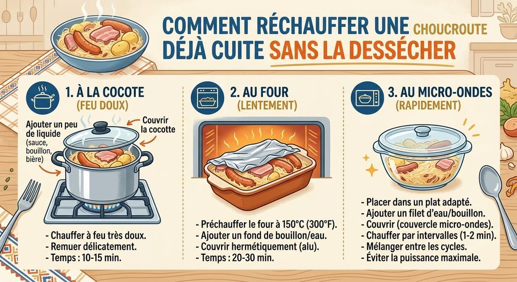 Comment réchauffer une choucroute déjà cuite sans la dessécher 3