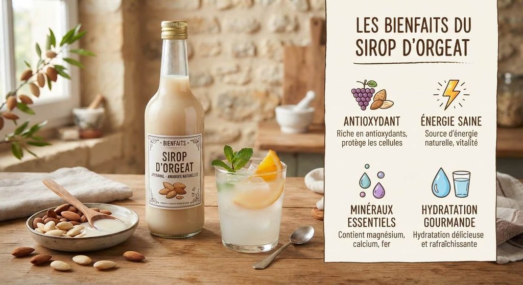 Sirop d'orgeat bienfaits : vertus pour la santé, composition et recette 3